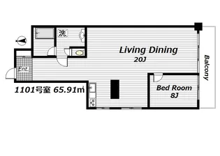 大永初台マンション【11階】の間取り