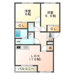 ピュアフォレスト【2階】の間取り