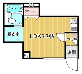 MERIDIAN KIMACHI-DORI【1階】の間取り