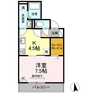 アンベル新山口II【2階】の間取り