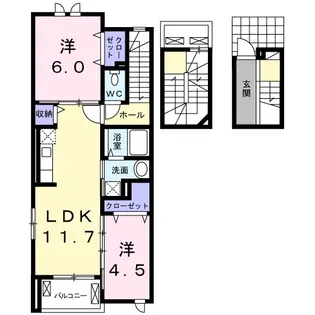 ベル オーブ III【3階】の間取り
