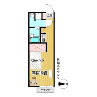 ホワイトプラムI【2階】の間取り