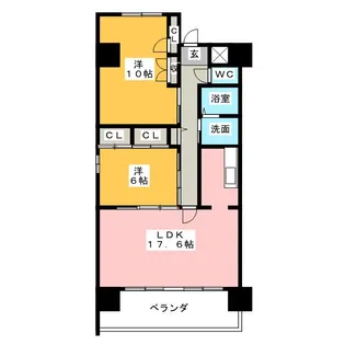 espoir【3階】の間取り