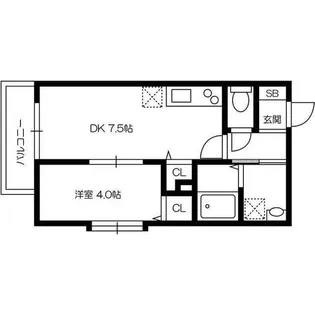 グラン フルール【3階】の間取り