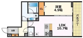 luvita新福寺町(ルヴィータ)【3階】の間取り