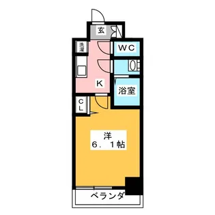 プレサンスTHE MOTOYAMA【10階】の間取り