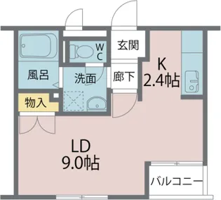 ハートフルオリーブの樹【3階】の間取り