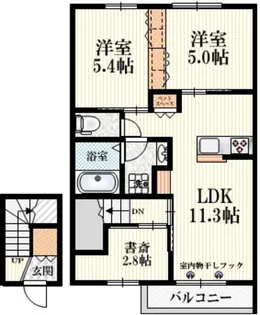メゾンイガラシ【2階】の間取り