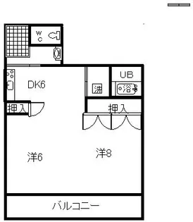 三栄ハイツ【1階】の間取り