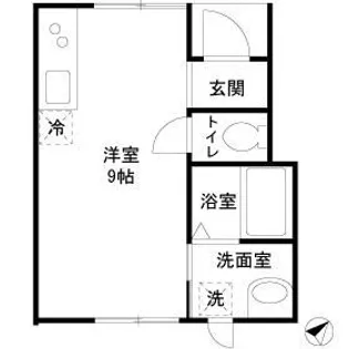 メゾン桜坂【1階】の間取り