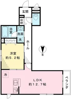メイプルステージ府中【4階】の間取り