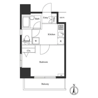 ヴェルト三軒茶屋II【4階】の間取り