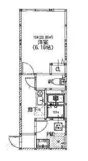 アイコート御嶽山【1階】の間取り