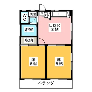 大成マンション【3階】の間取り