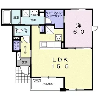 ジャンティ A【1階】の間取り