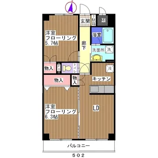 プリマヴェーラ【5階】の間取り