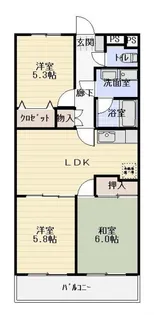 クラウドV【4階】の間取り