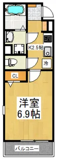 ハピネス元町【4階】の間取り