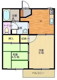 ラフォーレイハラI【1階】の間取り