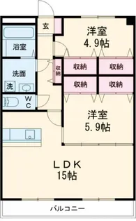 風の杜2号館【2階】の間取り