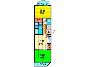 エリータ守口【2階】の間取り