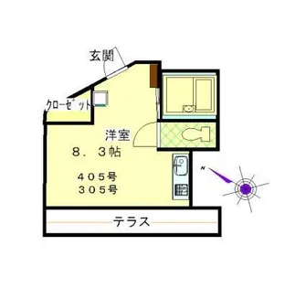 ウエストリバー宮崎台【4階】の間取り