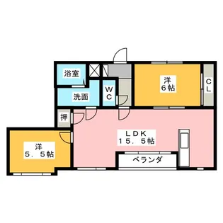 ル・ノール【2階】の間取り