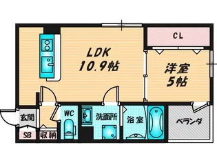 サンセリテ F【3階】の間取り