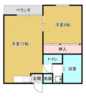 シティ丸平【1階】の間取り