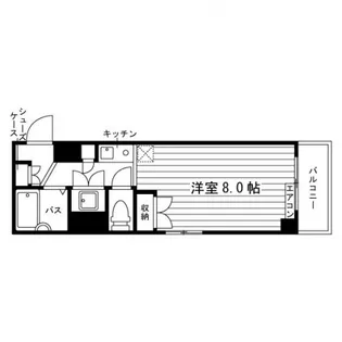ユニエトワール岡山富田町【3階】の間取り