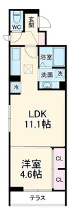 DーROOM中央I【1階】の間取り