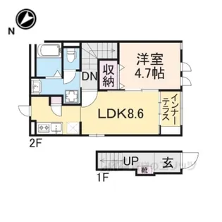 グランドパレスAT【2階】の間取り