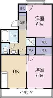 セジュール田宮【1階】の間取り
