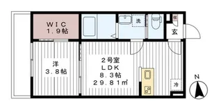 フォーシーズンズ新検見川【1階】の間取り