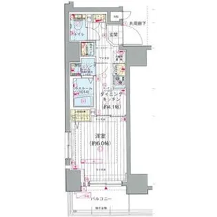 エステムプラザ川崎【12階】の間取り