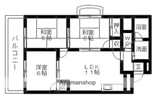OMレジデンス尾張旭【3階】の間取り