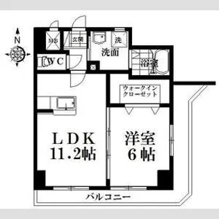 コンフォート常盤【6階】の間取り