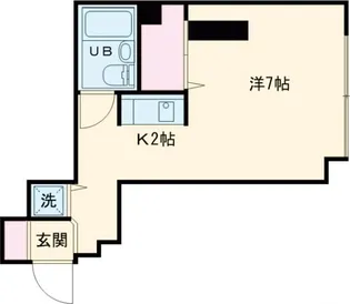 スタジオーネ桂【4階】の間取り