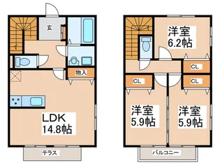 ロータスC棟の間取り