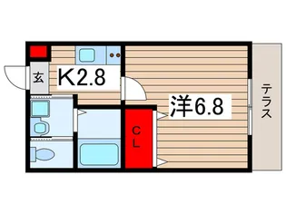 コンフォートショア【1階】の間取り