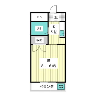 第2沖野館【1階】の間取り