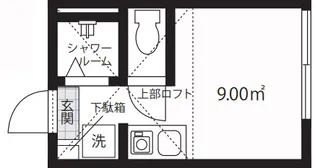 ディアマンテ中野【1階】の間取り