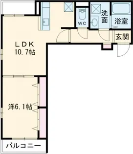 palazzo北千住【3階】の間取り