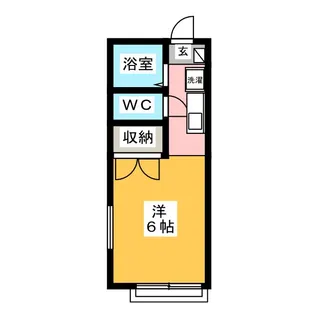ルミエール野村【1階】の間取り