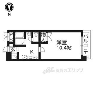 プロスペクト河原町五条【3階】の間取り