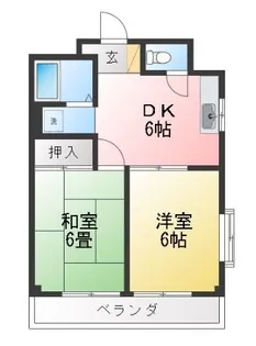 クリエールヤマニ【4階】の間取り