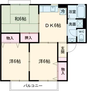 ヴィラージュN II【1階】の間取り