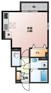 インター池田III【1階】の間取り