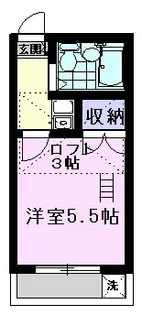 レオパレスリリー【2階】の間取り