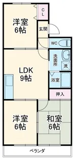 ジ・ラソーレ【3階】の間取り